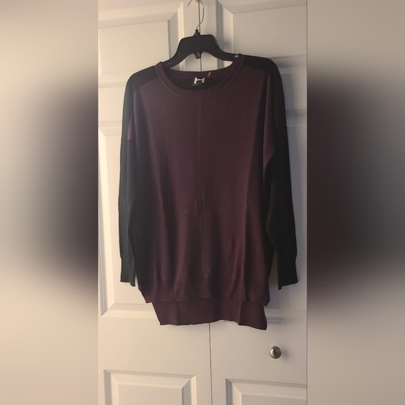 Womens Maroon & Black Size Medium Sweater - Picture 3 of 7